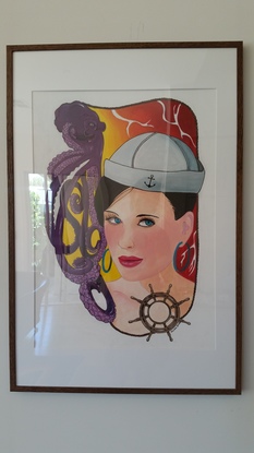 (CreativeWork) Captian by Julian Smith. Acrylic. Shop online at Bluethumb.