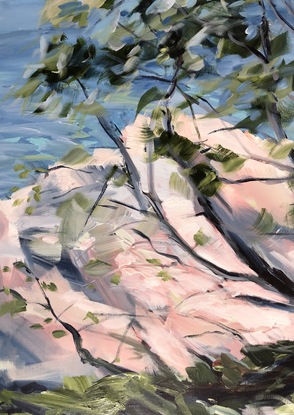 (CreativeWork) Noosa National Park II by 🎨 Meredith Howse. Acrylic. Shop online at Bluethumb.