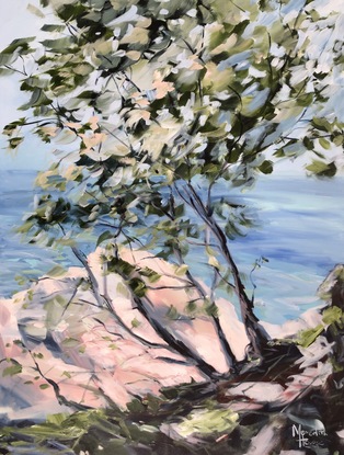 (CreativeWork) Noosa National Park II by 🎨 Meredith Howse. Acrylic. Shop online at Bluethumb.