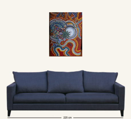 (CreativeWork) Cosmic Creation by Andrea Gaudiosi. Acrylic. Shop online at Bluethumb.