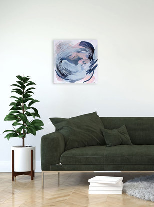 (CreativeWork) Ebb and Flow by Grace Moylan. Acrylic. Shop online at Bluethumb.