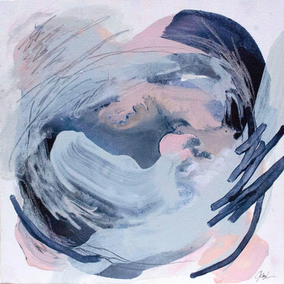 (CreativeWork) Ebb and Flow by Grace Moylan. Acrylic. Shop online at Bluethumb.