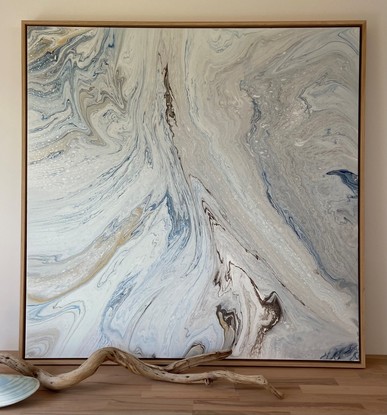 (CreativeWork) Driftwood by Margaret Parker. Acrylic. Shop online at Bluethumb.