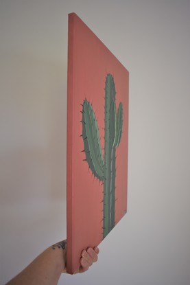 (CreativeWork) Cactus by Chelsea Dawson. Acrylic. Shop online at Bluethumb.