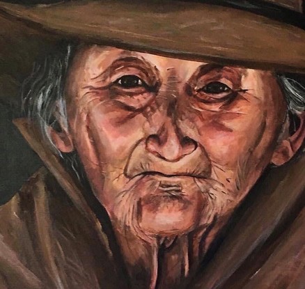 (CreativeWork) Drovers wife by shekinah Grace. Acrylic. Shop online at Bluethumb.