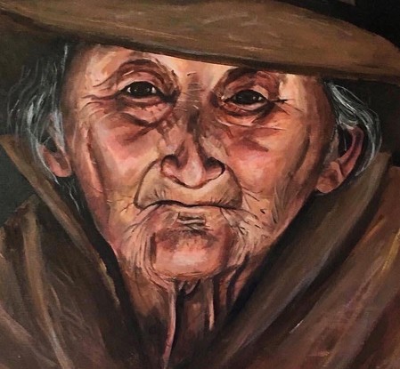 (CreativeWork) Drovers wife by shekinah Grace. Acrylic. Shop online at Bluethumb.