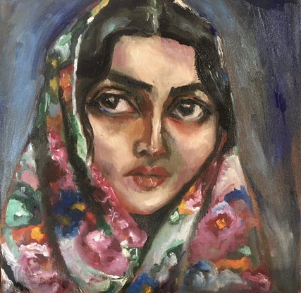 (CreativeWork) Shirin by MEHVES YENILMEZ MCCLURE. Oil. Shop online at Bluethumb.