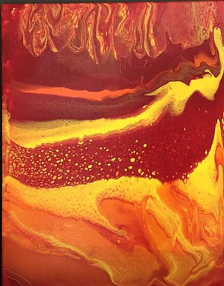 (CreativeWork) Flowing Embers by Sonia Crockett. Acrylic. Shop online at Bluethumb.