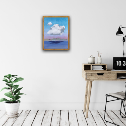 (CreativeWork) Clouds  by Nick Potts. Oil. Shop online at Bluethumb.