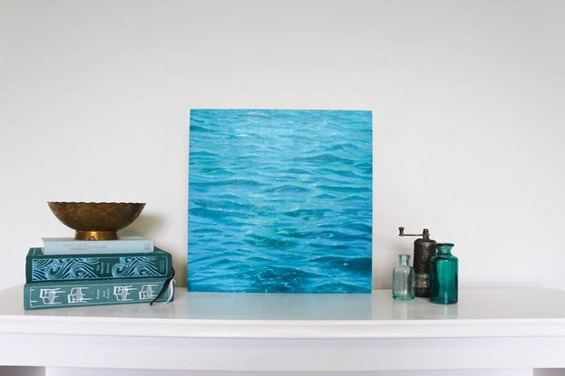 (CreativeWork) Summer Tides by Jacinta Pierce. Oil. Shop online at Bluethumb.