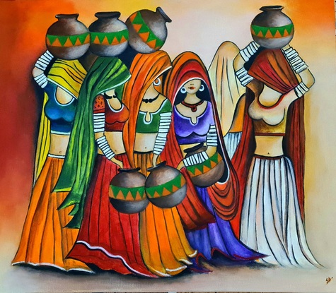 Women in traditional attire.