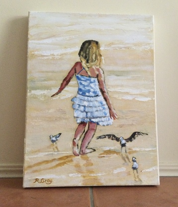 (CreativeWork) Flying Lessons by Robyn Gray. Acrylic. Shop online at Bluethumb.