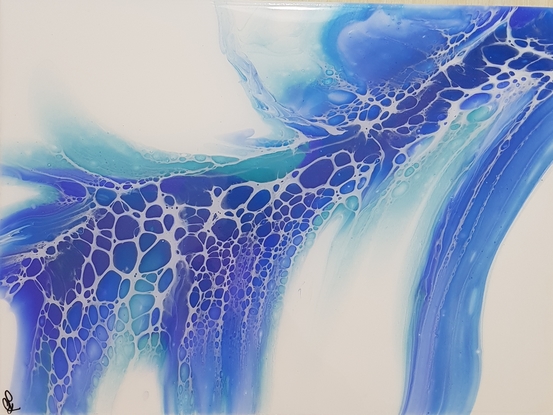 (CreativeWork) Waterfall by Claudia Paddison. Mixed Media. Shop online at Bluethumb.