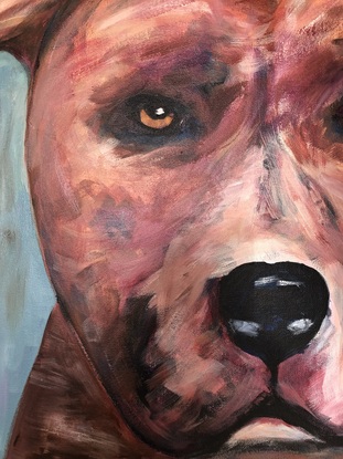 (CreativeWork) Luna is still so sad by Anna-marie Redpath. Acrylic. Shop online at Bluethumb.