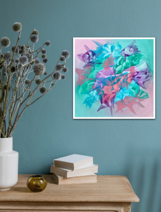 (CreativeWork) FLORAL BLUSH by Janvi Bhatt. Acrylic. Shop online at Bluethumb.