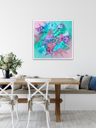 (CreativeWork) FLORAL BLUSH by Janvi Bhatt. Acrylic. Shop online at Bluethumb.