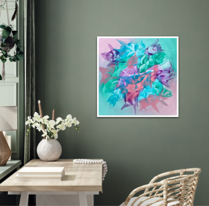 (CreativeWork) FLORAL BLUSH by Janvi Bhatt. Acrylic. Shop online at Bluethumb.