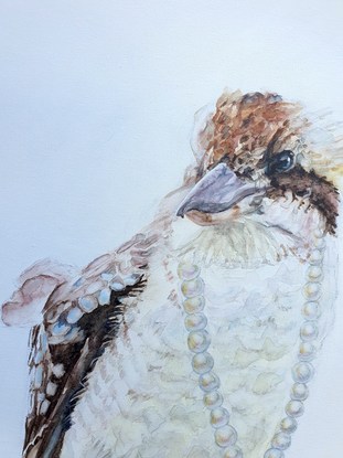 (CreativeWork) Pearl by Jules Lawson. Watercolour. Shop online at Bluethumb.