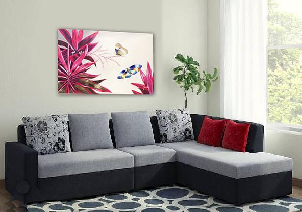 (CreativeWork) Butterflies by christine Young. Acrylic. Shop online at Bluethumb.