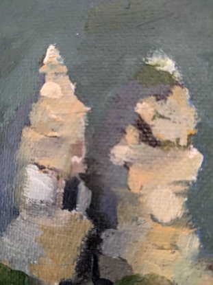 (CreativeWork) 3 Tiny Sisters by Jennifer Buick. Oil. Shop online at Bluethumb.