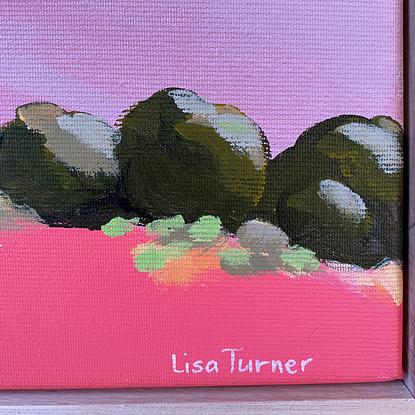 (CreativeWork) Rosé All Day  - Original Framed Painting by Lisa Turner. Acrylic. Shop online at Bluethumb.