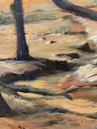 (CreativeWork) Outback  by Steven Fisher. Oil. Shop online at Bluethumb.