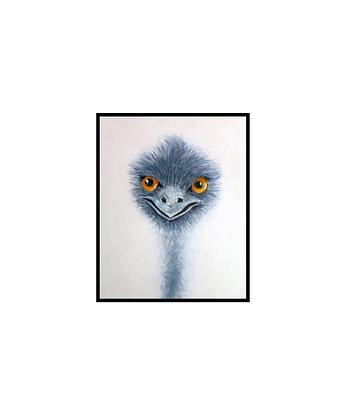 (CreativeWork) Emu - new work on sale by John Graham. Oil. Shop online at Bluethumb.