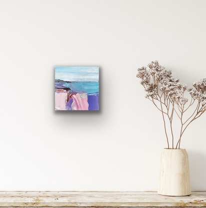 (CreativeWork) Beach bloom by Sally Fisher. Acrylic. Shop online at Bluethumb.