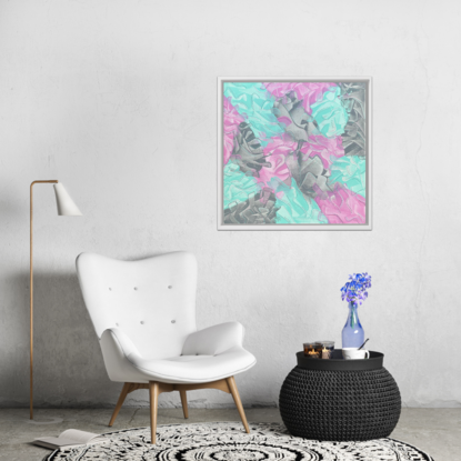 (CreativeWork) FLORAL BLUSH 2 by Janvi Bhatt. Mixed Media. Shop online at Bluethumb.