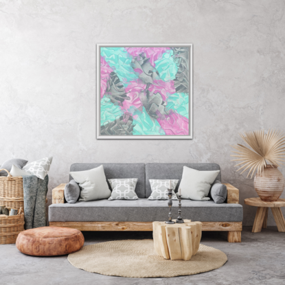 (CreativeWork) FLORAL BLUSH 2 by Janvi Bhatt. Mixed Media. Shop online at Bluethumb.