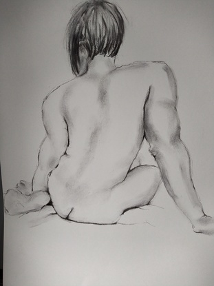 (CreativeWork) 1 life drawing by Maxine Price. Drawing. Shop online at Bluethumb.