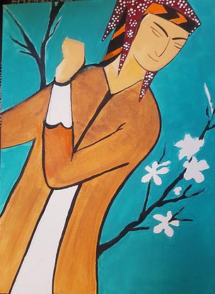 (CreativeWork) The boy by Heba Nour. Acrylic. Shop online at Bluethumb.