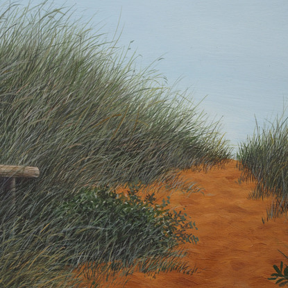 (CreativeWork) Beach Entrance Narrabeen by Heather Menzies. Oil. Shop online at Bluethumb.