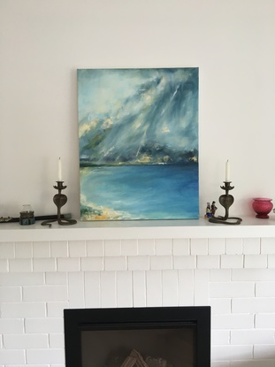 (CreativeWork) Blue horizons  by Tullia Williams. Oil. Shop online at Bluethumb.