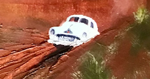 FJ Holden, Outback, Desert, Gum tree, Vintage car.