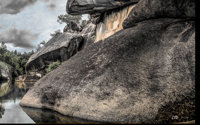 View upstream past Cranky Rock