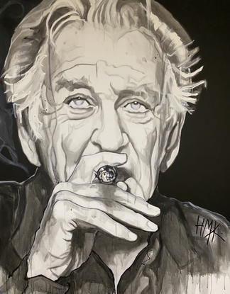 Portrait of former Australian Prime Minister Bob Hawke