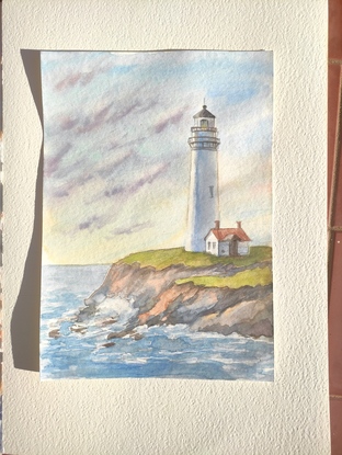 Lighthouse near the ocean