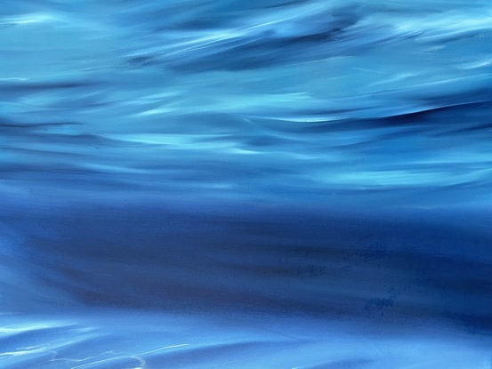 tropical underwater sand ripples and water surface