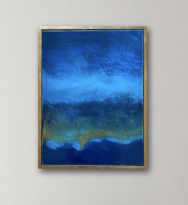 Ocean resin painting. Perfect gift for a surfer or beach or coastal home.