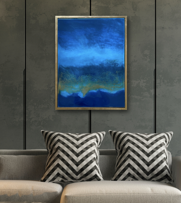 Ocean resin painting. Perfect gift for a surfer or beach or coastal home.