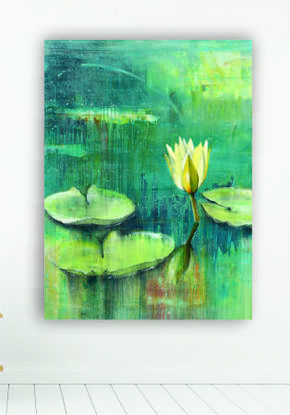 Close up of Water lilies and flower on the water