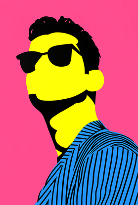 Dave Gahan - Depeche Mode - Faceless Pop Art Portrait