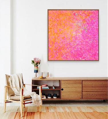 Neon Pink and orange bright Limited Edition Print