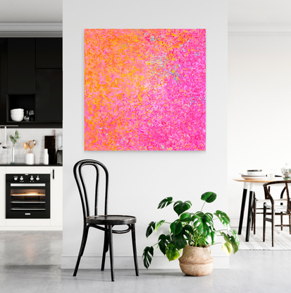 Neon Pink and orange bright Limited Edition Print