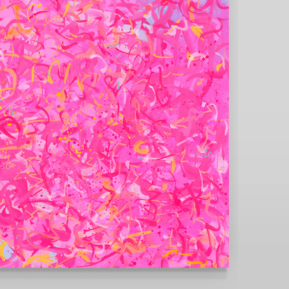 Neon Pink and orange bright Limited Edition Print