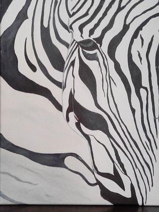 (CreativeWork) The Zebra crossing by Sagar Nagpal. Acrylic. Shop online at Bluethumb.