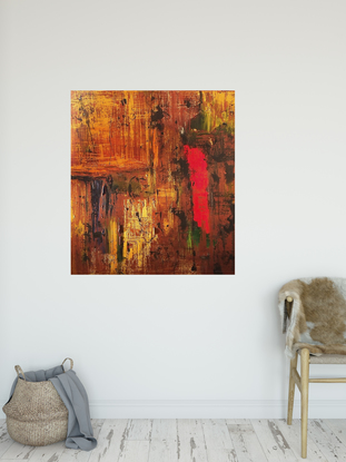 Till Dusk is an original abstract painting by Australian artist.