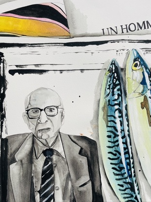 fish on a French magazine showing an article on Claude Levi-Strauss