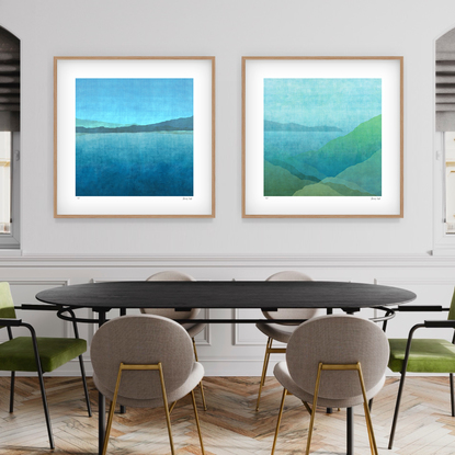 'Gradual Land Series-  set of 3' has been released as a limited edition print of 35. It is reproduction of my original mixed media paintings. Ideal for home or the office to create some calm.